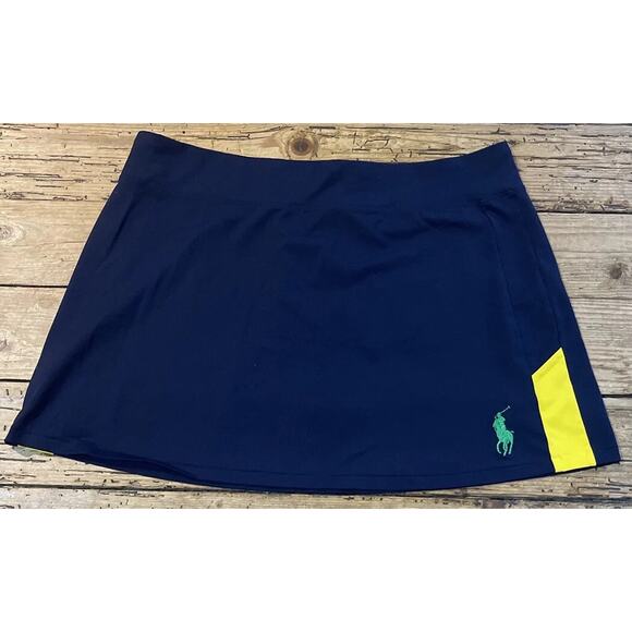 Ralph Lauren Womens Size L Navy US OPEN Mini Casual Tennis Skirt NWOT